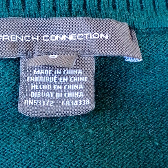 French Connection Women's Sz Small Dark Green Turtleneck Sweater - Picture 12 of 14